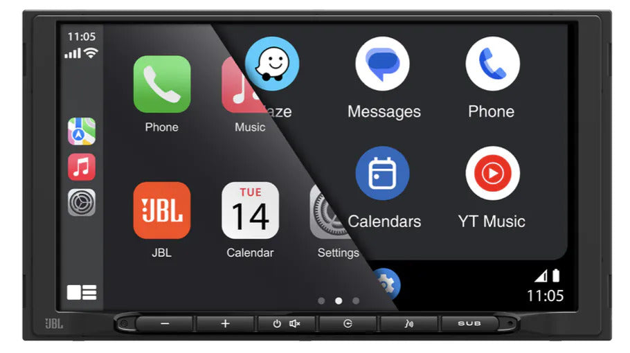 JBL LEGEND-700D 7-inch Double DIN Wireless CarPlay & Android Auto Stereo