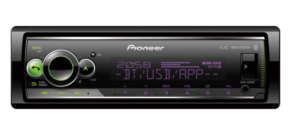 Pioneer MVH-S520BT (MVHS520BT) Single-DIN Bluetooth USB Digital Media Stereo