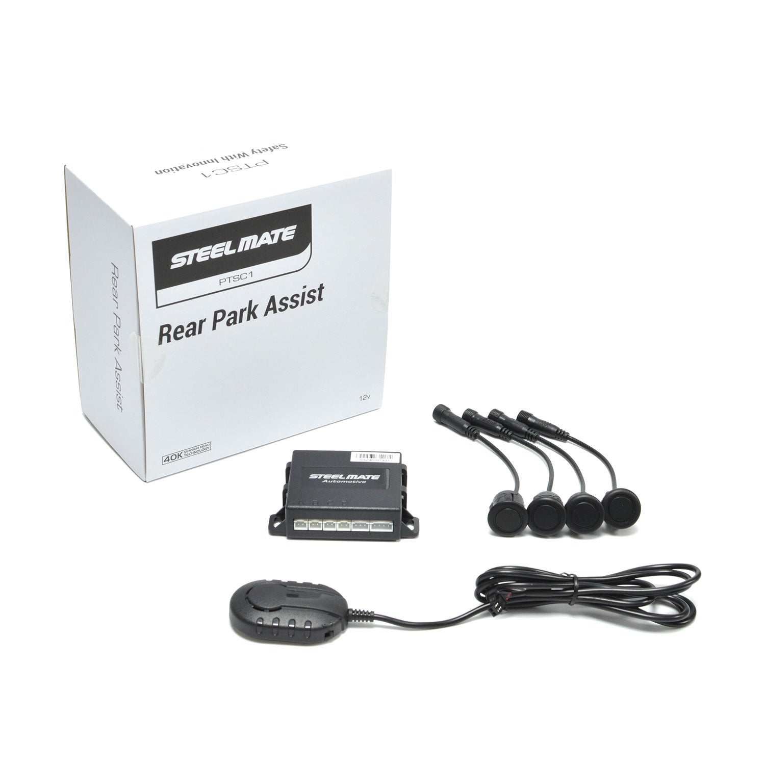 Steelmate PTSC1 Rear Parking Sensor Kit — Silver - Image 2