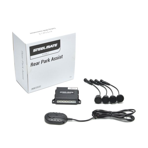 Steelmate PTSC1 Rear Parking Sensor Kit — Gloss Black