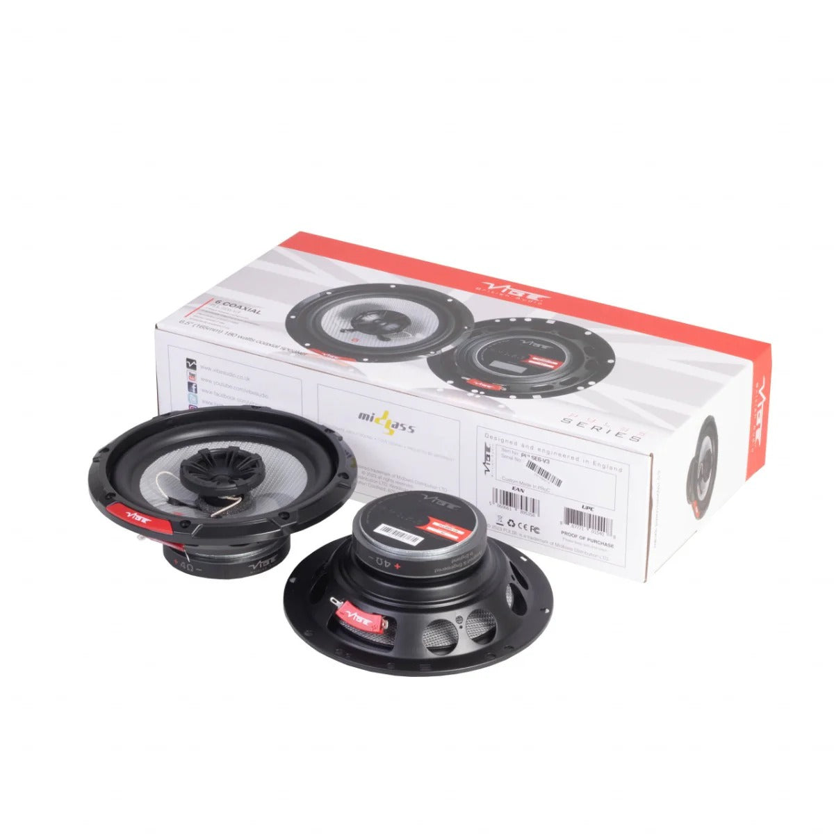 VIBE PULSE6-V3 6.5-inch 2-Way Coaxial Speakers (Pair)