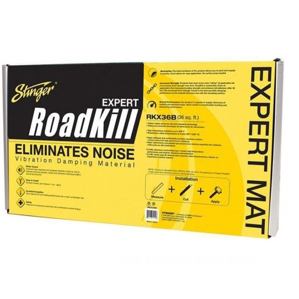 Stinger RKX36B RoadKill Expert Sound Damping — 9-Sheet Bulk Kit