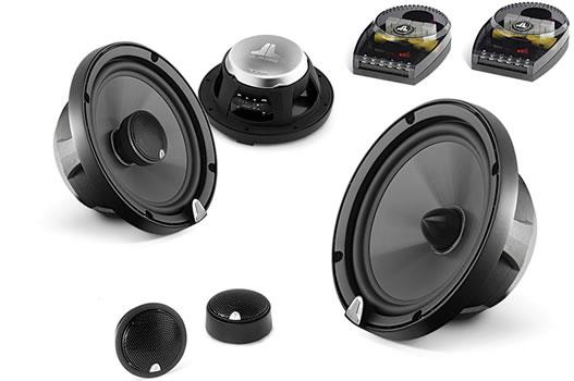 JL Audio C3-650 165mm Convertible Component/Coaxial Speakers — Stereo Set